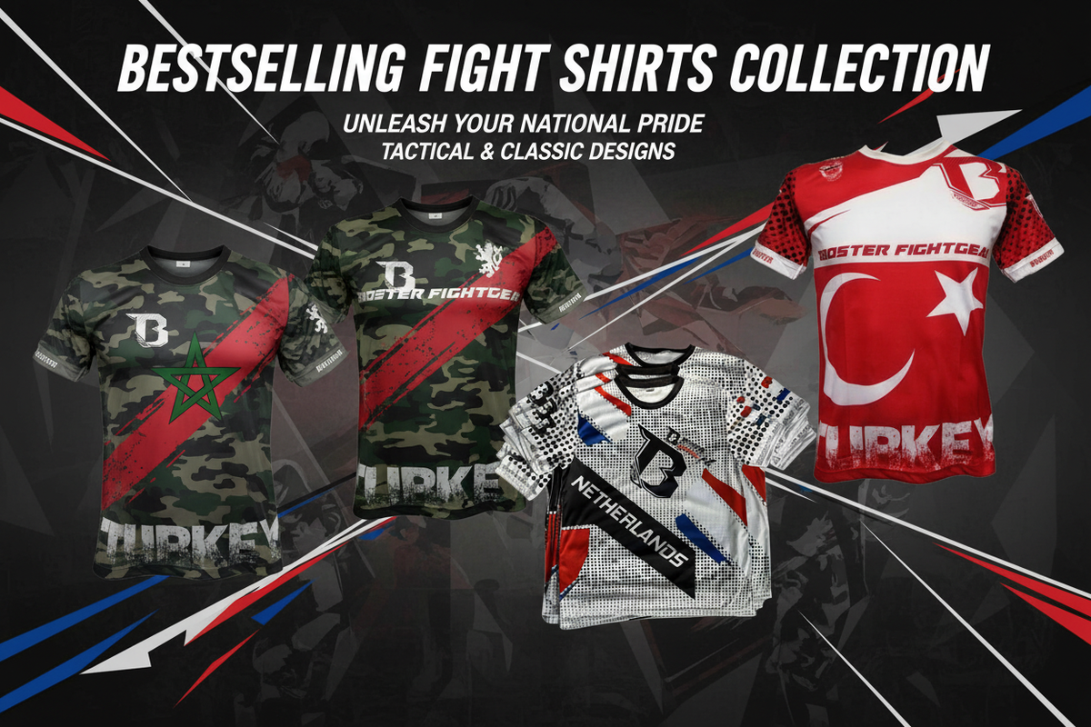 Comfortabel en ademend kickboks shirt geschikt voor training en wedstrijden