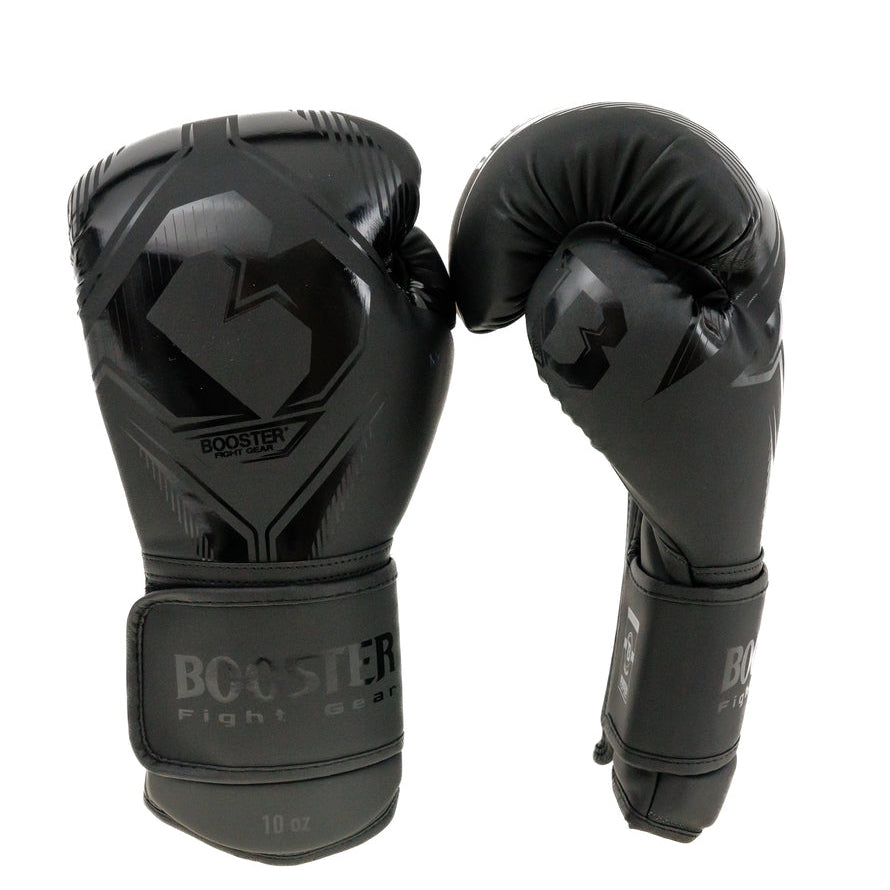 Booster Bangkok kickbokshandschoenen zwart – vooraanzicht