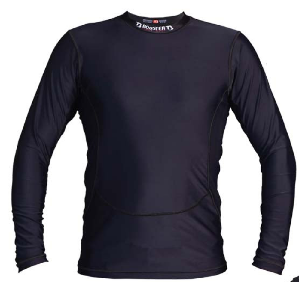 Booster zwarte compressie rashguard