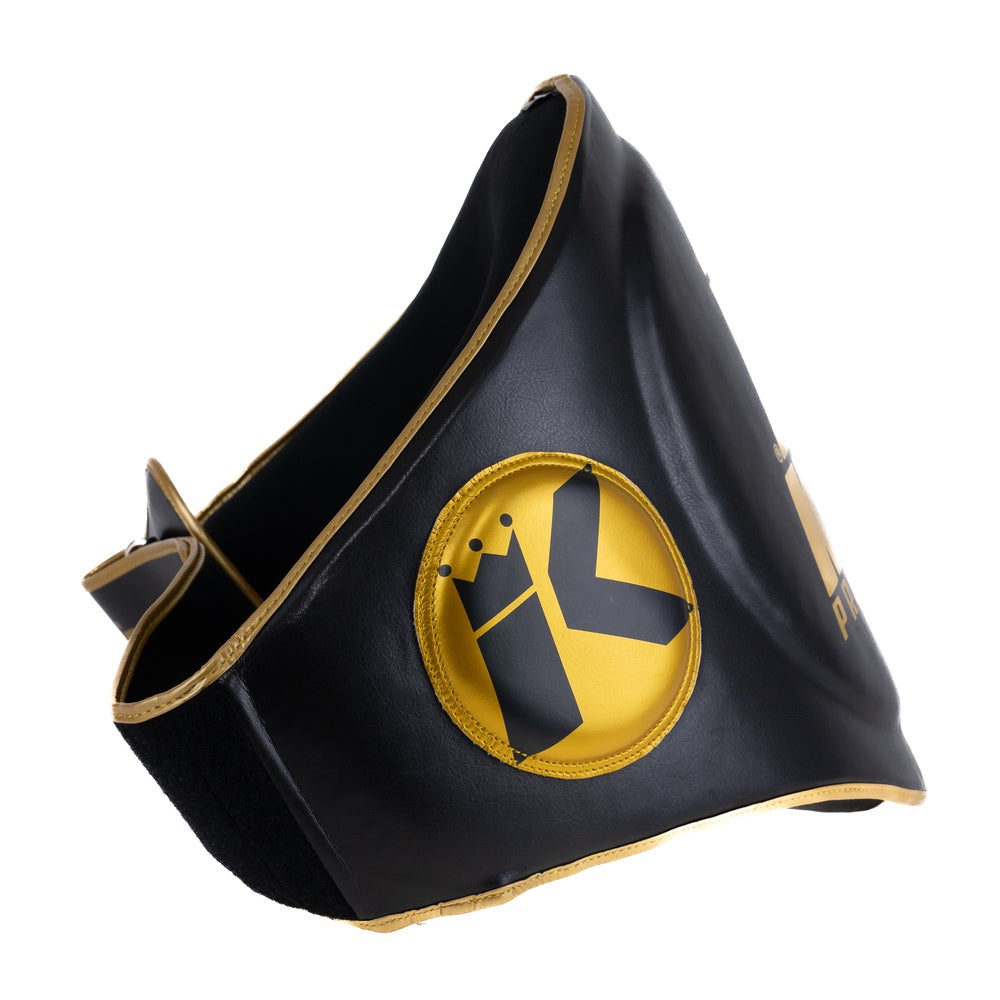 King Pro Boxing Buikbeschermer BP Black/Gold - Premium Belly Pad