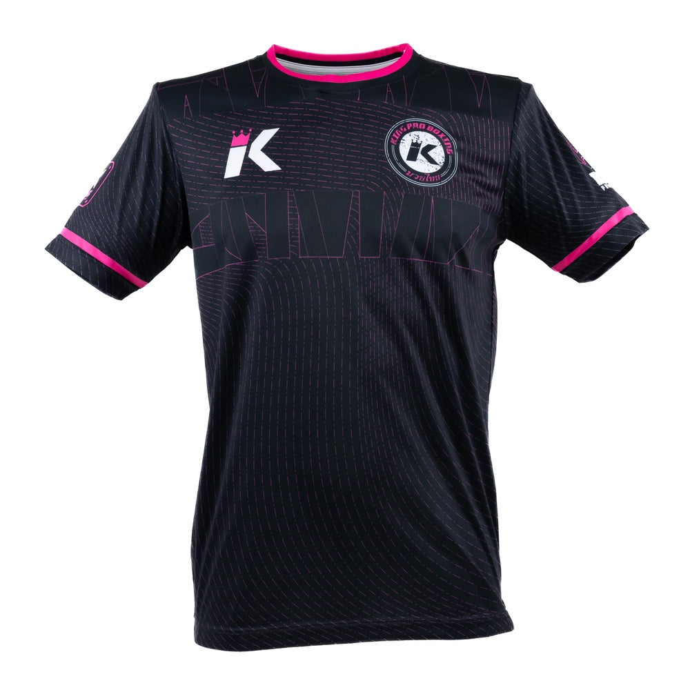 King Pro Boxing 08 Series Dry-Fit Shirt Zwart/Roze - Premium Performance