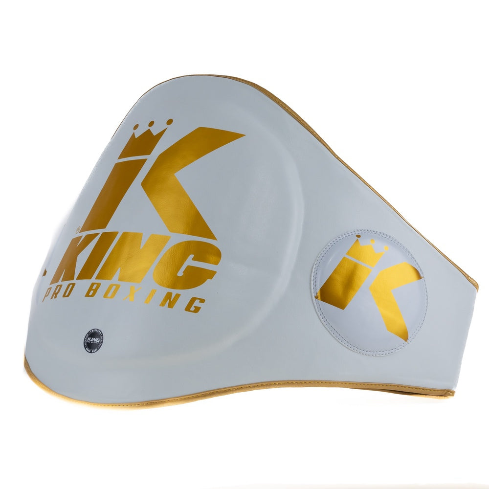 King Pro Boxing Buikbeschermer BP White - Premium Belly Pad