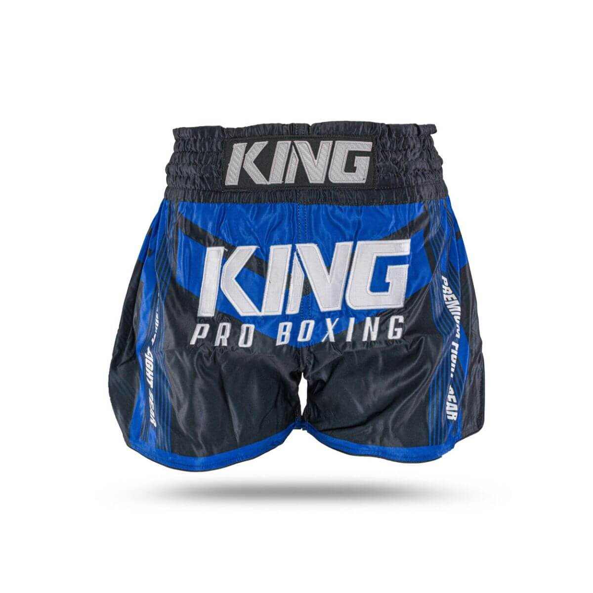 Blauwe King Endurance kickboksbroek gemaakt van lichtgewicht sneldrogend microfibermateriaal