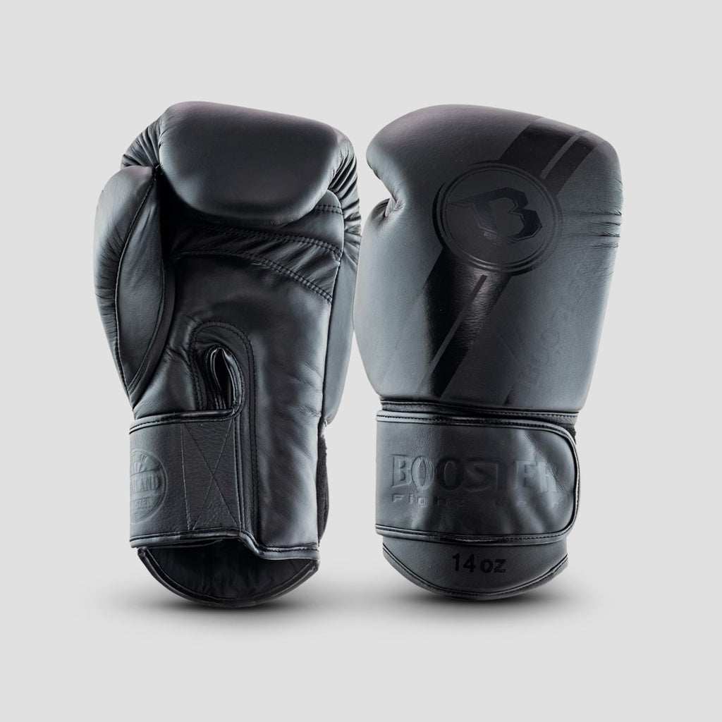 Booster V3 Bokshandschoenen Zwart / Boxing Gloves Dark Side | Leer | Handgemaakt in Thailand