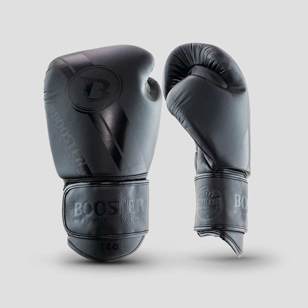 Booster V3 Bokshandschoenen Zwart / Boxing Gloves Dark Side | Leer | Handgemaakt in Thailand