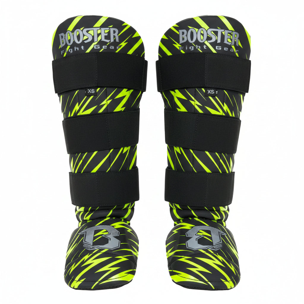 Booster Kinder scheenbeschermers Combat series neon