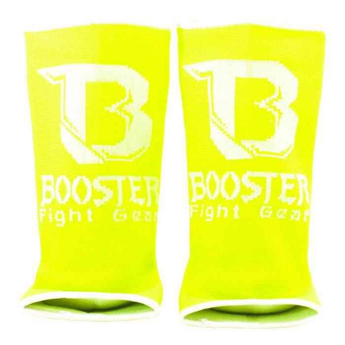 Booster Enkelbeschermer AG PRO neon gele enkelbescherming voor kickboksen en MMA