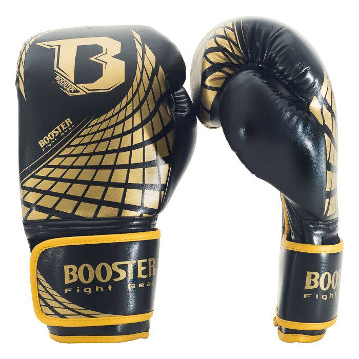 Booster bokshandschoenen cube goud