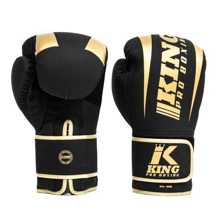 King Pro Boxing gouden bokshandschoenen KPB/BG REVO 6 uit Revolution Series voor training en competitie