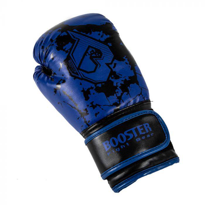 kinder bokshandschoen marble blauw
