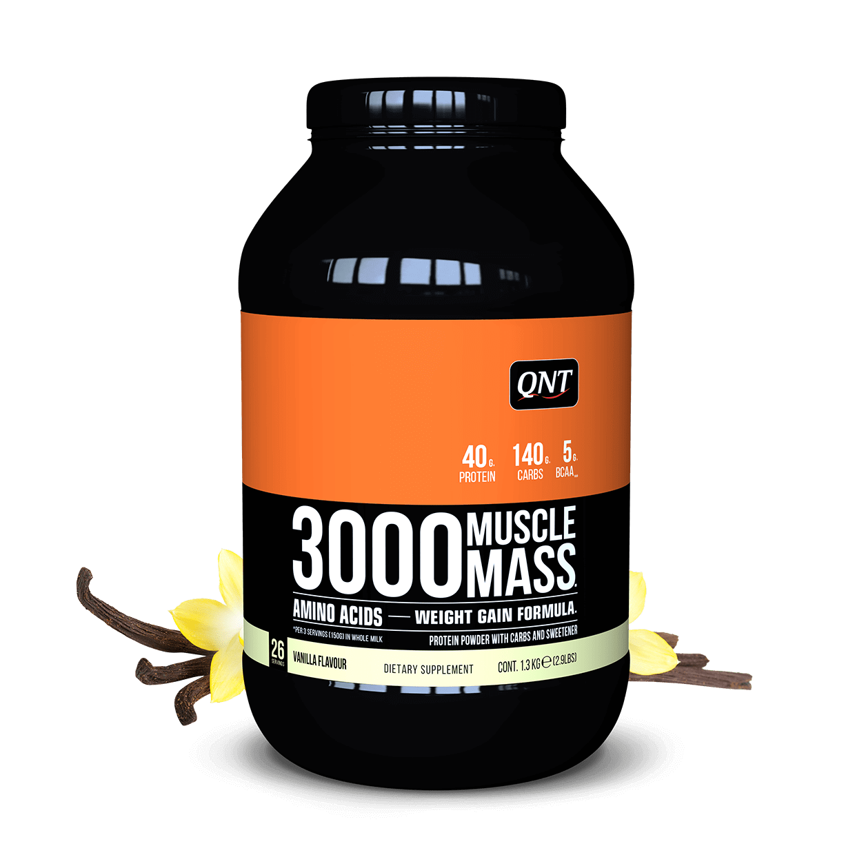 MUSCLE MASS 3000 VANILLE 1,3 KG - Booster Fight Store