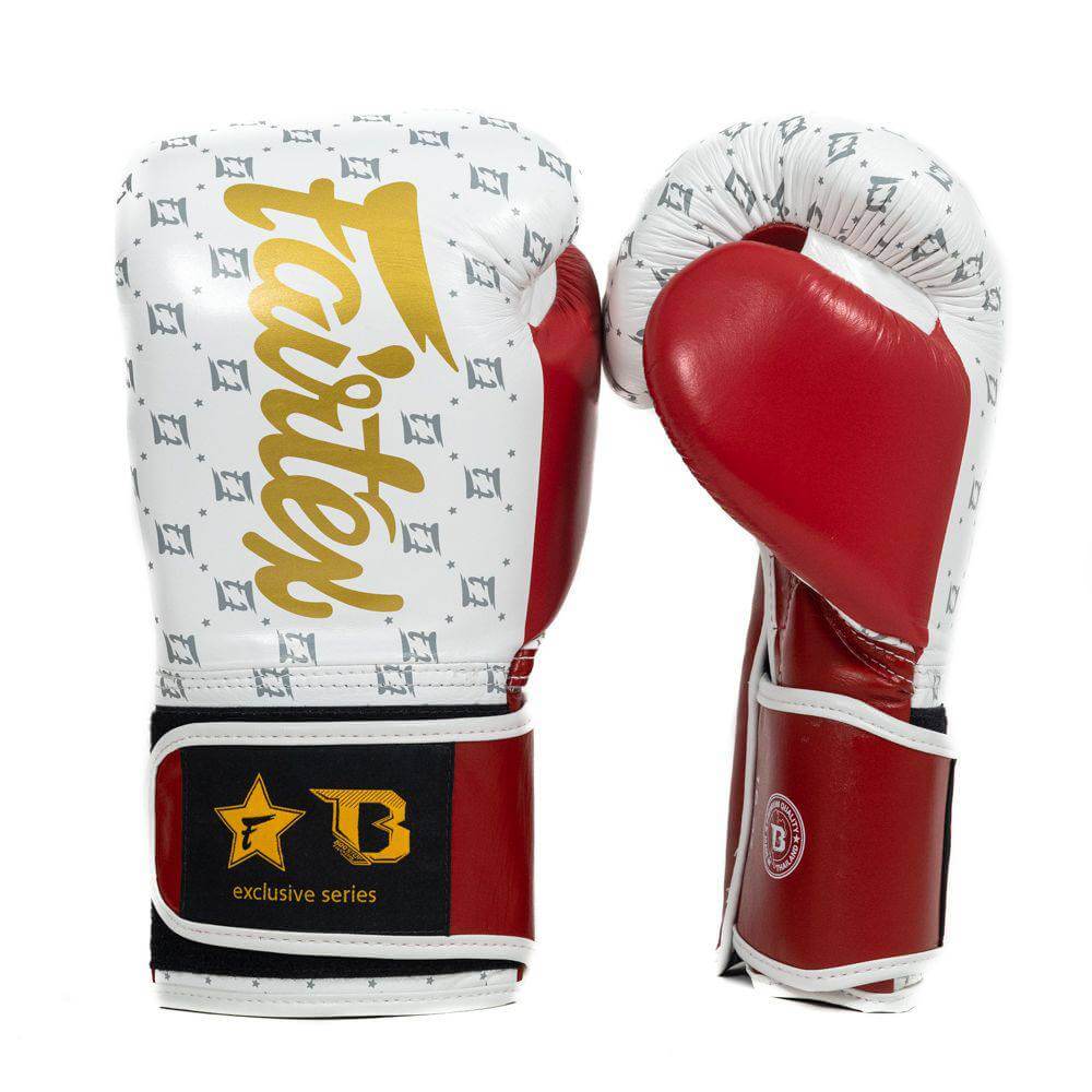 Fairtex x Booster Star Series Boxing Gloves Black Gold