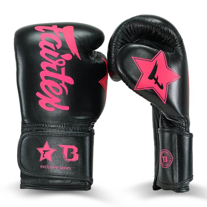 Fairtex x Booster FXB V2 Boxing Gloves Black Pink