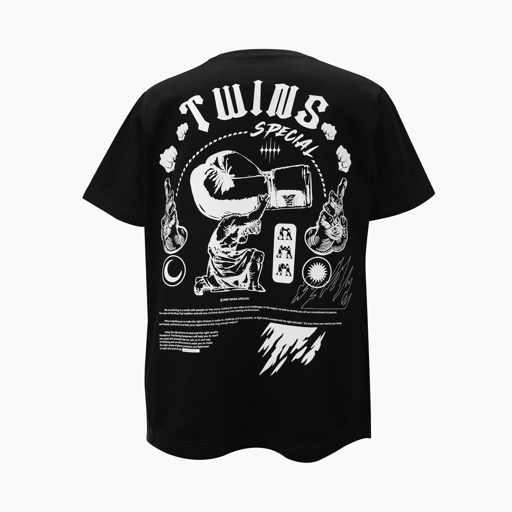 Twins T-Shirt 2 Zwart / Twins Tee 02 Black | Muay Thai Lifestyle