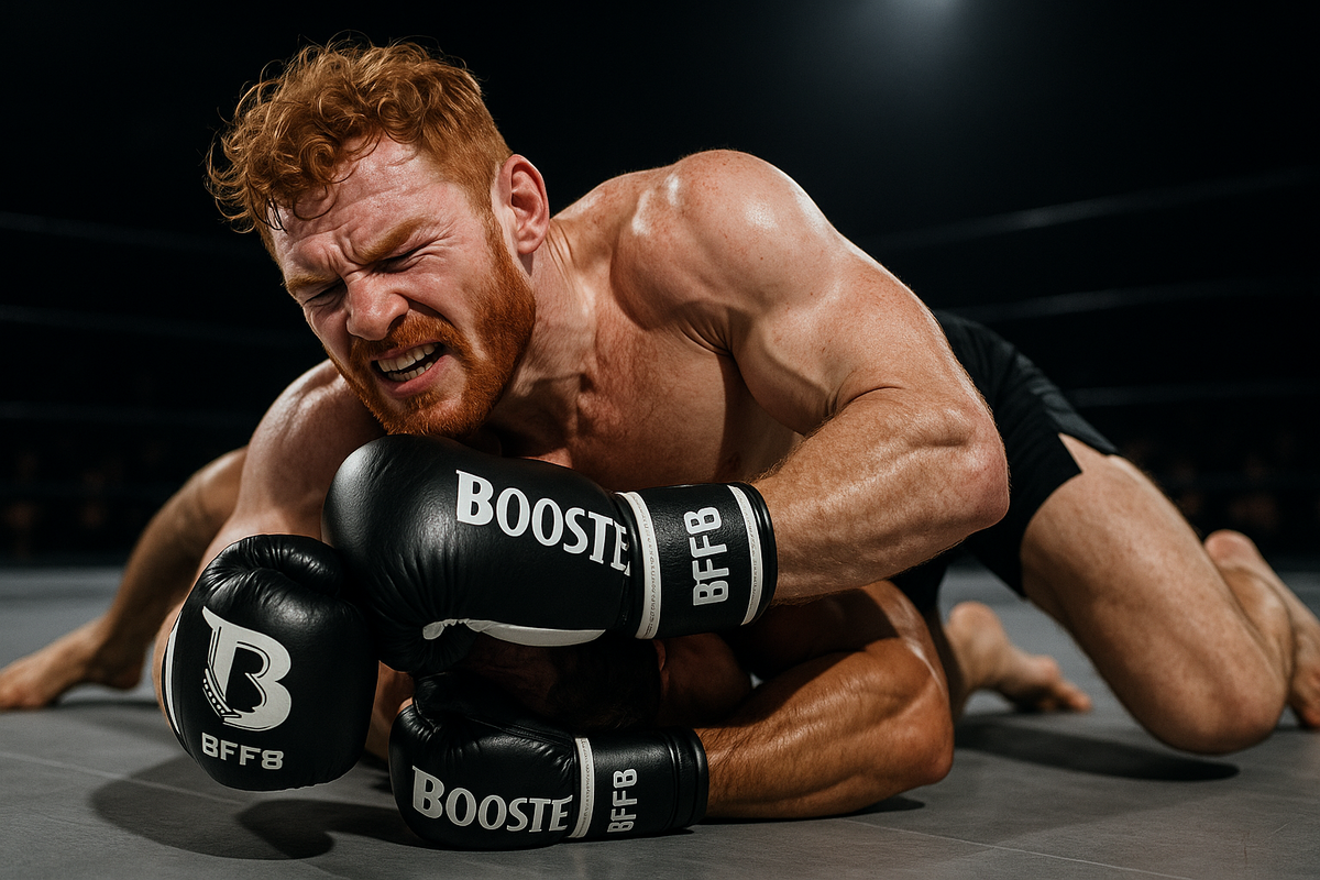 Booster Pro MMA sparringhandschoenen BFF8 – MMA-grondtraining met zwart-witte handschoenen