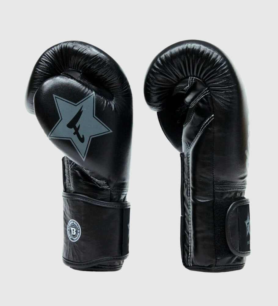Fairtex x Booster FXB V2 Cowhide Leather Boxing Gloves Black Grey