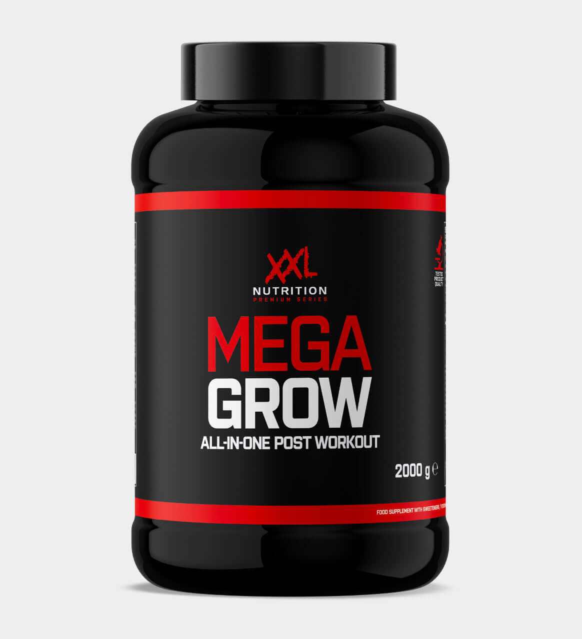 XXL Nutrition Mega Grow all-in-one post workout supplement pot van 2000 gram voor spierherstel en groei