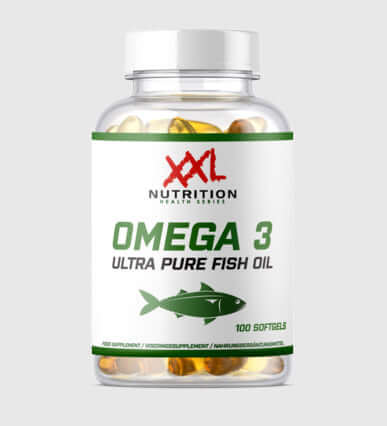 XXL Nutrition Omega 3 Ultra Pure 100 softgels visolie supplement 26% EPA 17% DHA / XXL Nutrition Omega 3 Ultra Pure fish oil supplement 100 softgels