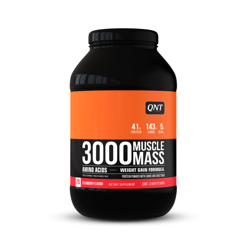 MUSCLE MASS 3000 AARDBEI 1,3kg 