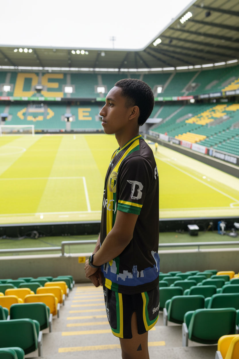 FC Den Haag x Booster Fight T-Shirt / Round Neck Shirt | Old School Print Katoen 140cm t/m XXL