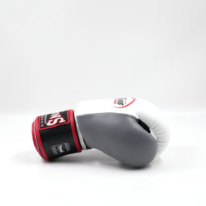 Twins Special BGVL-3 3T Bokshandschoenen Zwart/Wit/Grijs | Muay Thai Leder