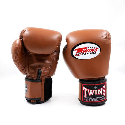 Twins Special BGVL-3 Boxing Gloves Brown / Bokshandschoenen Bruin | Muay Thai Leder