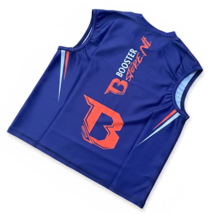 Booster Challenge Dames Sporttop Paars-Oranje – achteraanzicht