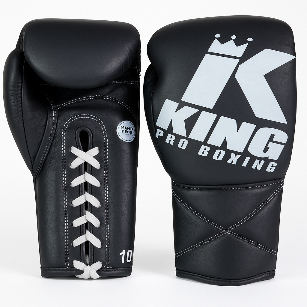King Pro Boxing veter boks handschoenen KPB XK LU BLACK/WHITE 