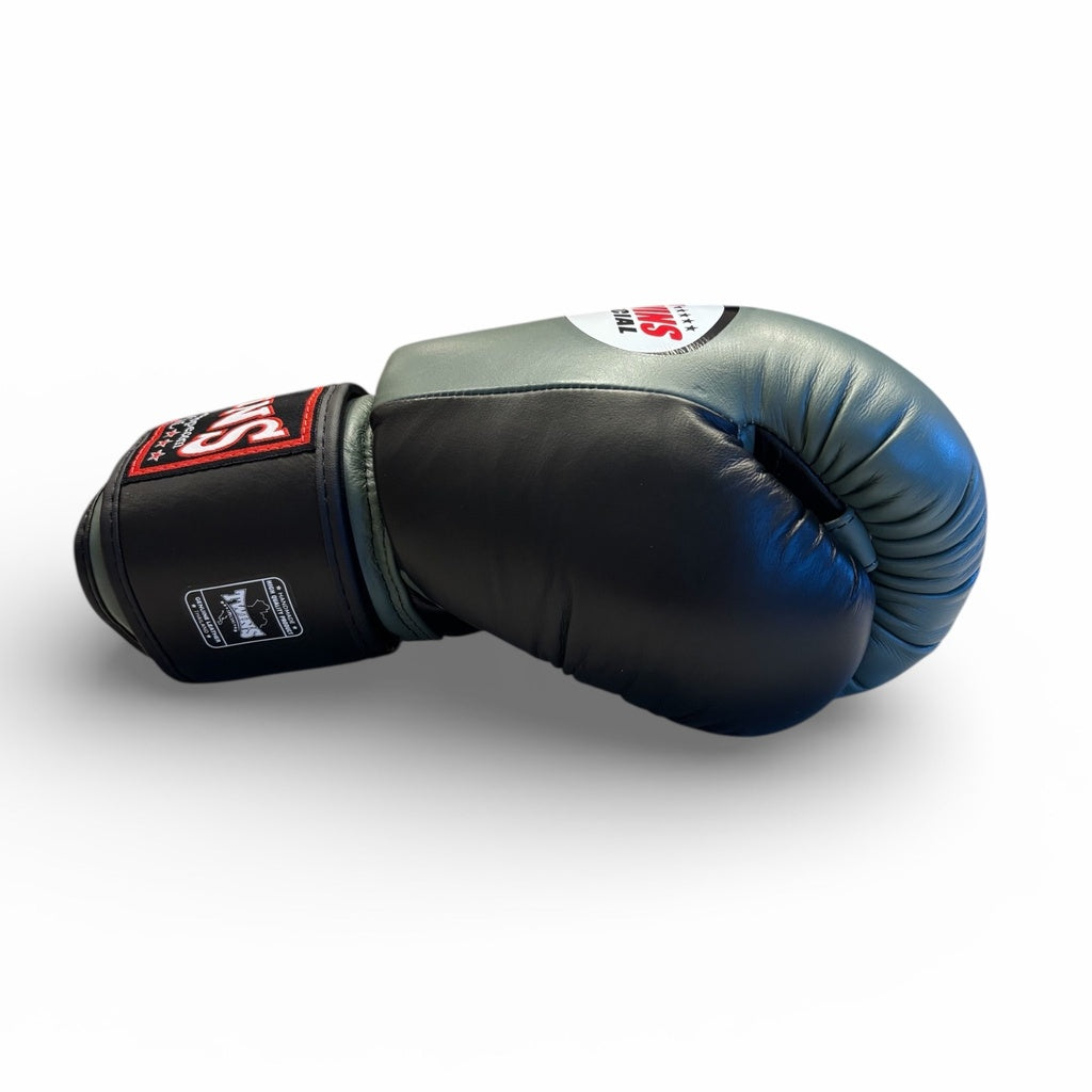 Twins Special BGVL-3 Air Boxing Gloves Black/Olive / Bokshandschoenen Zwart/Olijfgroen | Muay Thai Leder