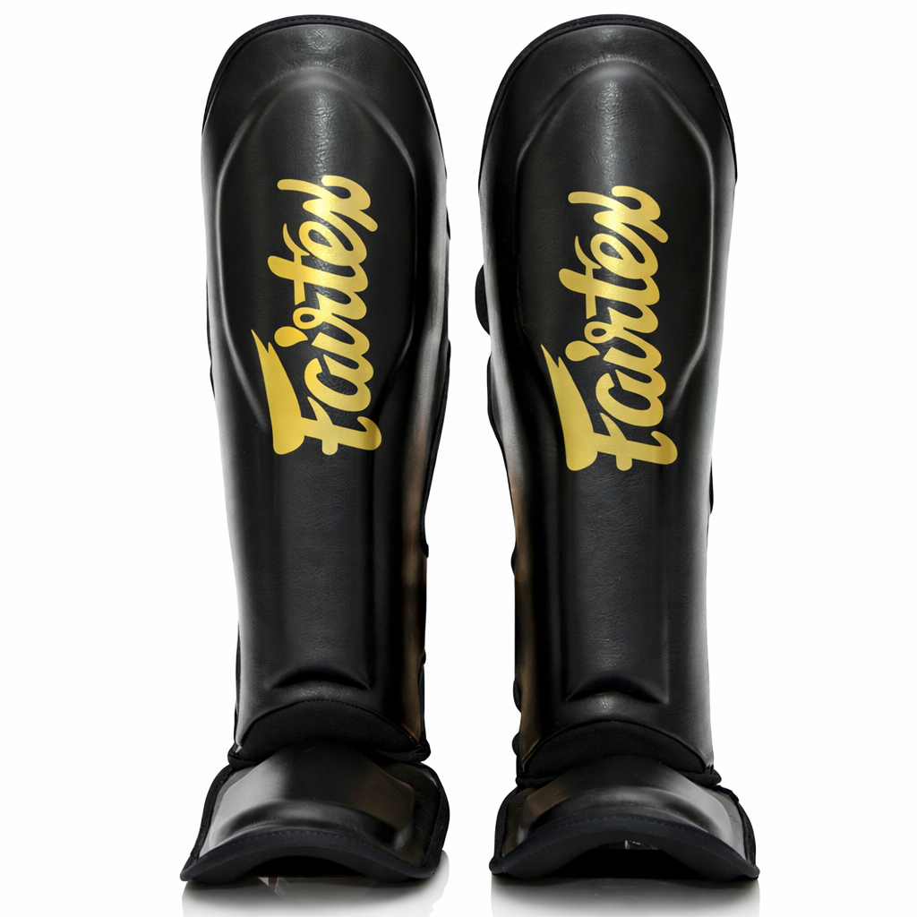 Fairtex x Booster FXB Premium Co-Branded Shinguards Black