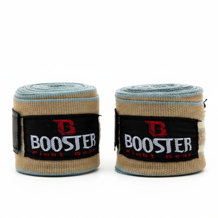 Booster Bandage retro turquoise beige elastische handwraps voor optimale trainingsondersteuning en polsbescherming