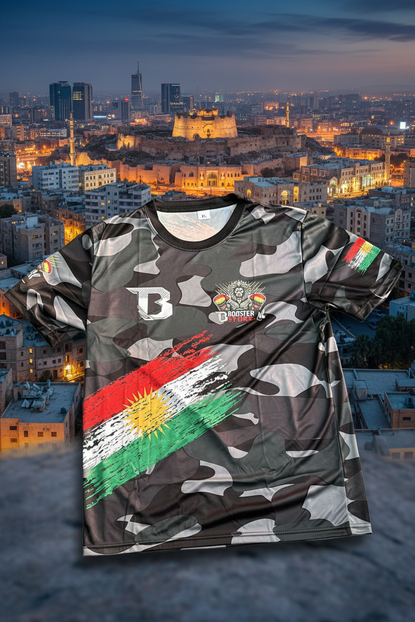 Kurdistan Booster Camo Fight Shirt 