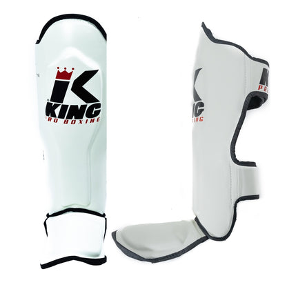 King Pro Scheenbeschermers Wit - KPB/SG-3 - Premium Muay Thai & Kickboksen