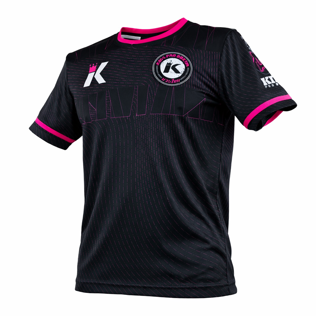 King Pro Boxing 08 Series Dry-Fit Shirt Zwart/Roze - Premium Performance