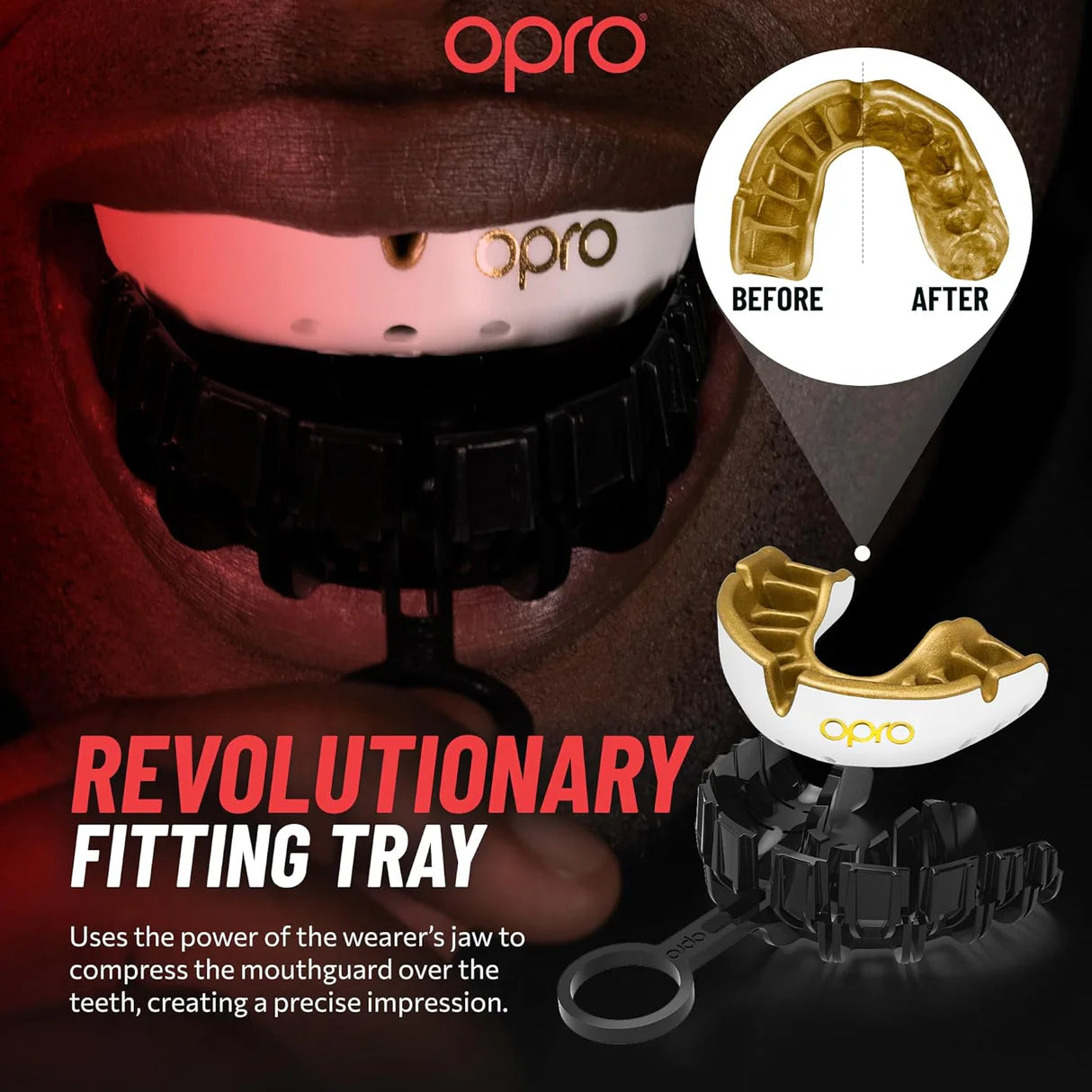 OPRO UFC GOLD Black Metal/Gold - Premium Gebitsbeschermer