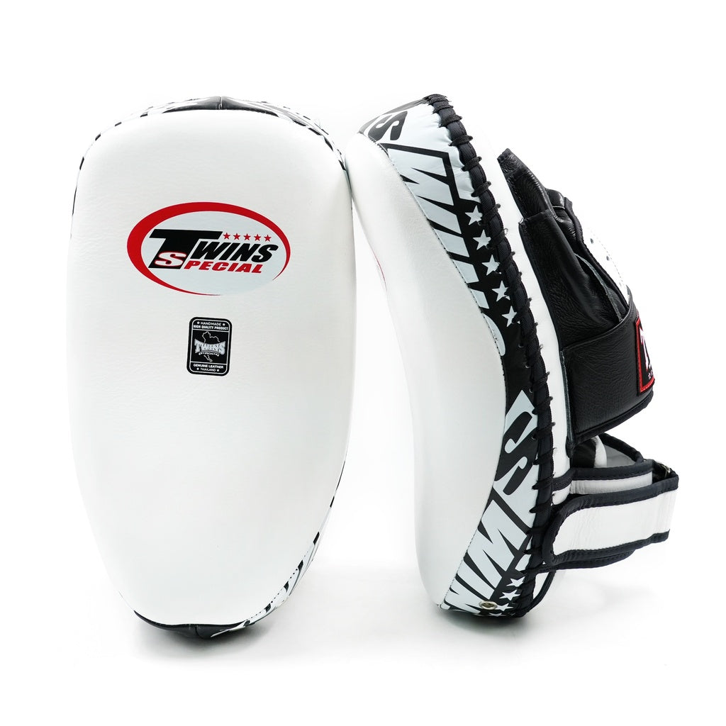 Twins Arm Pads PML 23 WHITE | Hybrid Focus Mitts Leer