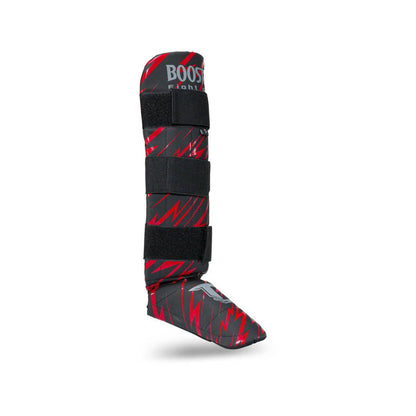 Booster Kinder scheenbeschermers Combat series rood 