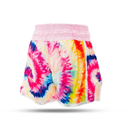 Booster kick boksbroek swirl roze 