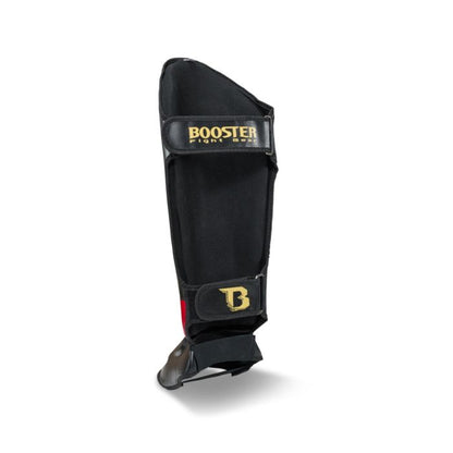 Booster Pro V10 lederen scheenbeschermers zwart/ groen 