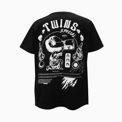 Twins T-Shirt 2 Zwart / Twins Tee 02 Black | Muay Thai Lifestyle