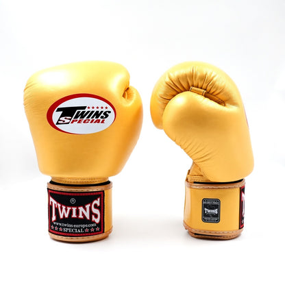 Twins Special BGVL-3 Bokshandschoenen Goud | Muay Thai Leder
