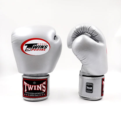 Twins Special BGVL-3 Silver Bokshandschoenen / Boxing Gloves | Handgemaakt Thailand