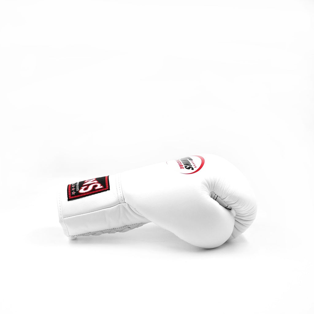 Twins Special BGLL-1 Vetersluiting Bokshandschoenen Wit | Professioneel Leder