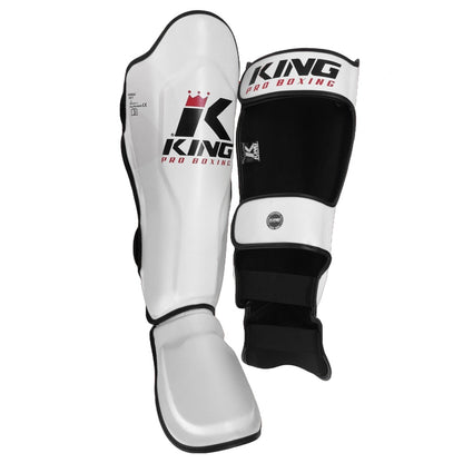 King Pro Scheenbeschermers Wit - KPB/SG-3 - Premium Muay Thai & Kickboksen