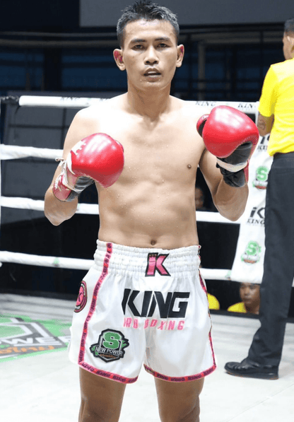 King neon roze kick- boksbroek 