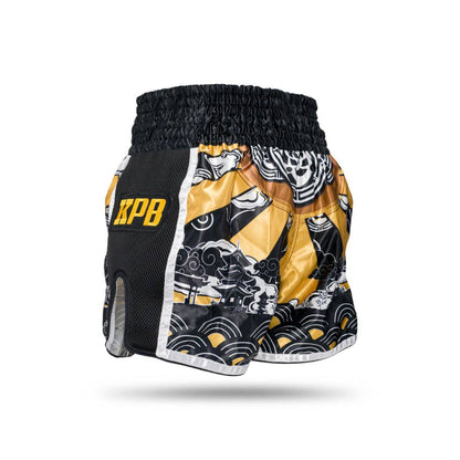 King Pro Boxing Hanya Muay thai Kickboks broek goud 