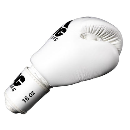 King leer (Kick)Bokshandschoenen wit 