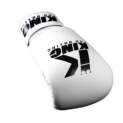 King leer (Kick)Bokshandschoenen wit 