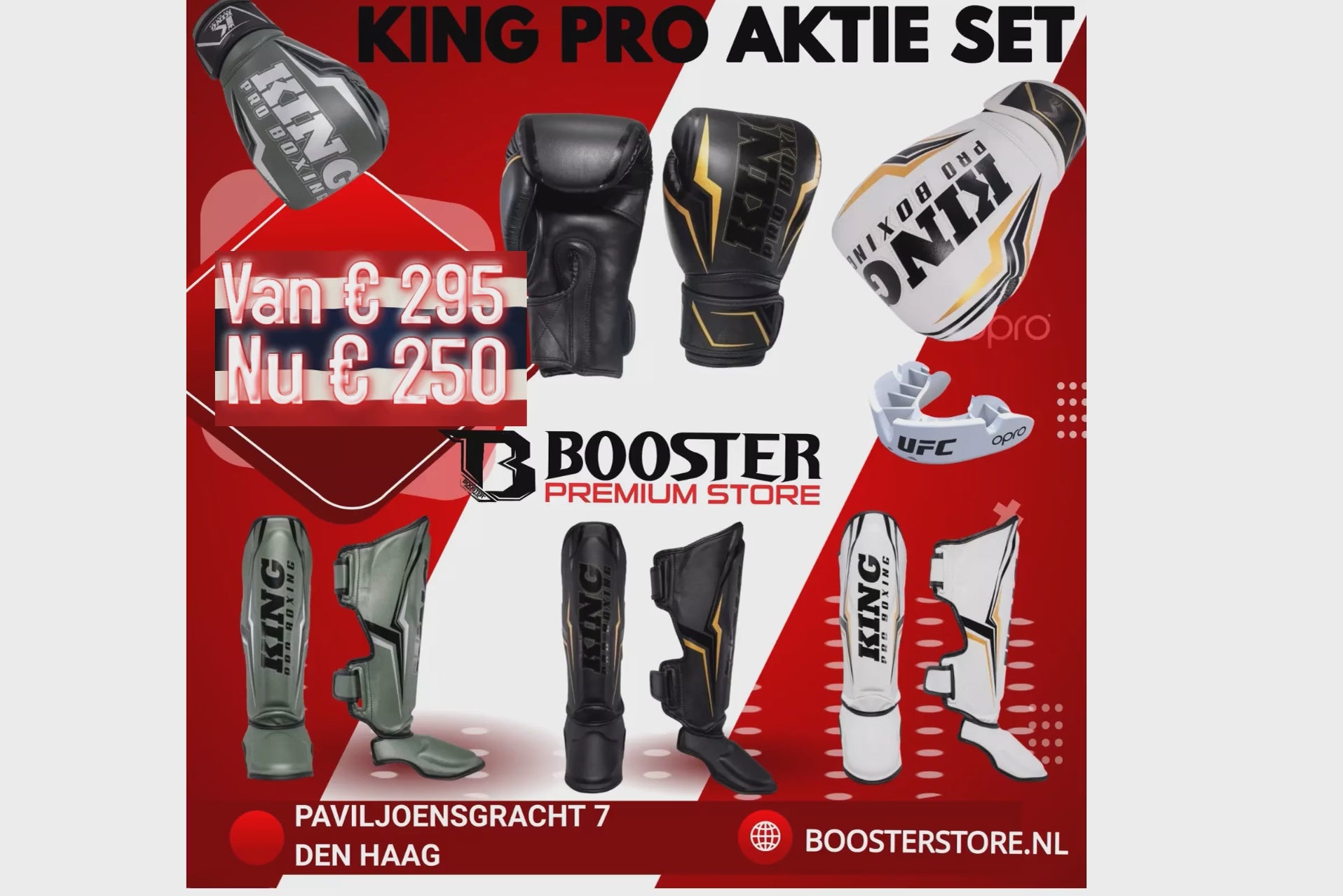 Charger la vidéo: King Pro Boxing Thor Actie Set – Bokshandschoenen &amp; Scheenbeschermers