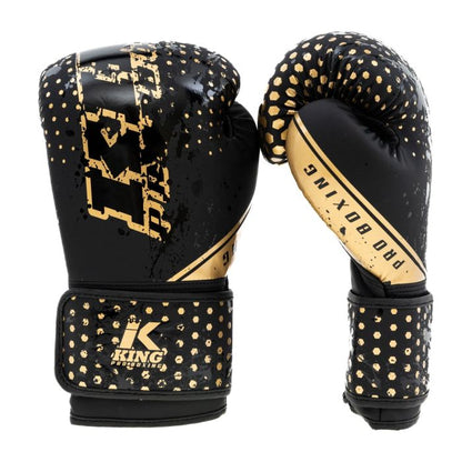 King hexagon kinder bokshandschoenen goud 